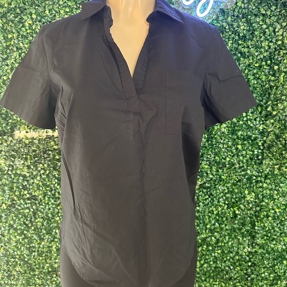 J Crew Jersey Polo Shirt Womens Black Size S - Picture 7 of 9